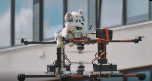 Elektrokopteris skraidina žaislinį šuniuką(2)