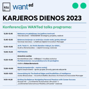 Konferencijos WANTed Talks programa