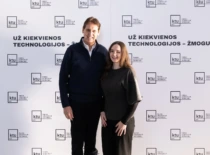 John Kazickas su 2 kurso KTU architektūros studente Orinta Aleknaite