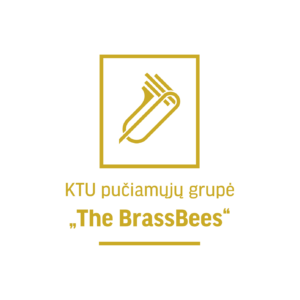 Pučiamųjų grupės "The Brassbees" logotipas
