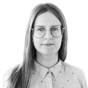 Studentų socialinės gerovės koordinatorės Ievos Mičiulienės portretinė nuotrauka