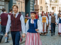 Baltijos šalių studentų festivalyje „Gaudeamus“. Evios Trifanovos, Reinio Oliņš, Kasparo Teylano nuotrauka