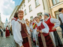 Baltijos šalių studentų festivalyje „Gaudeamus“. Evios Trifanovos, Reinio Oliņš, Kasparo Teylano nuotrauka